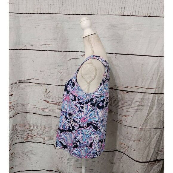 Lilly Pulitzer Kristen Strappy Tank Shells Bells Size Medium - Picture 4 of 6